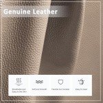 befen Genuine Leather Crossbody bag for Women, Brown Leather Purse Women's Hobo Crossbody Purse Shoulder Handbags with Adjustable Wide Shoulder Strap for Everyday and Travel，Grey