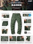 CQR Men's Tactical Pants, Water Resistant Ripstop Cargo Pants, Lightweight EDC Work Hiking Pants, Outdoor Apparel, Raider Mag Green Kelp, 40W x 34L