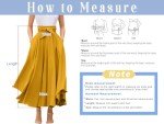 chouyatou Women's Elegant High Waisted Side Slit Irregular Bohemian Maxi Skirt with Pockets (Small, Apricot)
