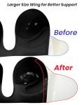 Invisible Adhesive Push-Up Bra - Sticky Strapless Bra with Clear Nipple Cover for Backless Dresses/Tops Black D