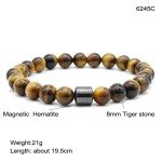 WUPKL Glame Anti Alcohol Bracelet, Glame International Anti Alcohol Bracelet, GM Magnetic Bead to Reduce the Urge to Drink,Relieve Anxiety and Stress (2PC-D)