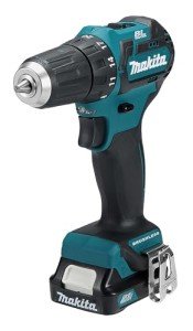 Makita Makita 12 V CXT Li-Ion 2 Ah Diameter 10 mm Drill – 2 Batteries, Charger, Case – DF332DSAJ
