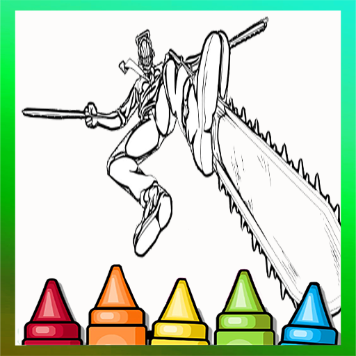 Chainsaw Coloring Man