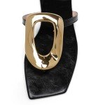 Women's Comfortable Beach Flip-Flops with Metal Detail