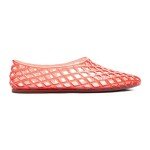 HEVA Women's Red Jelly Mesh Summer Flats