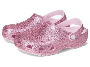 Pink Glitter Classic Clogs for Kids