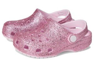 Kid's Classic Glitter Clogs - Pink Milk