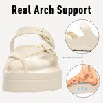 Goosecret Women’s Comfortable Arch Support Platform Sandals