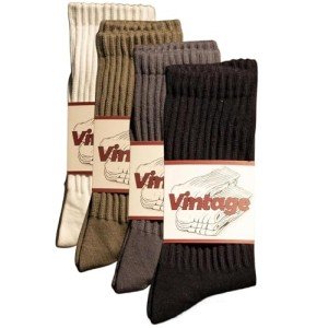 DAUCO 4 Pairs Cozy Cotton Crew Socks