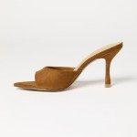 Mandy Pointed Toe Heeled Sandal - Cognac