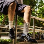 DAUCO 4 Pairs Cozy Cotton Crew Socks