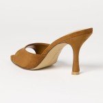 Mandy Pointed Toe Heeled Sandal - Cognac