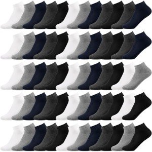 60 Pairs No Show Low Cut Socks for All