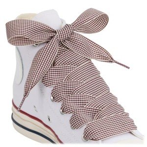 Checkered Flat Ribbon Shoelaces for Sneakers 47