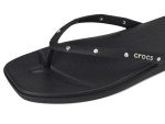 Crocs Women's Miami Black Studded Flip Flops