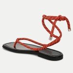 Women’s Strappy Lace-Up Flat Sandals