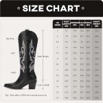 Black Rhinestone Cowboy Boots for Women - Wide Calf