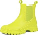 DKSUKO Women's Waterproof Short Rain Boots - Fluorescent Green