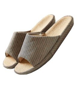 Women's Open Toe Tatami Straw Slippers