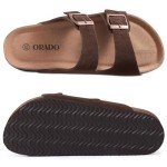 ORADO Women's Suede Cork Footbed Summer Sandals