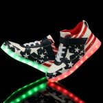 SANYES LED Light Up High Top Sneakers
