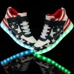 SANYES LED Light Up High Top Sneakers