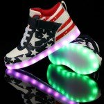 SANYES LED Light Up High Top Sneakers