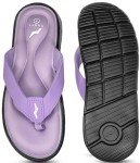 NORTY Women's Lavender Memory Foam Flip Flops
