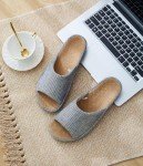 Women's Open Toe Tatami Straw Slippers
