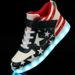SANYES LED Light Up High Top Sneakers