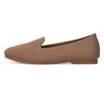 Comfortable Women's Brown Square Toe Loafer Flats
