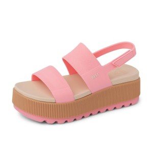 Reef Water Vista Higher Sandal for Women, Strawberry