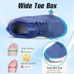 Women's Extra Wide Arch Support Sneakers - Blue