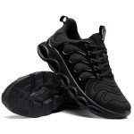Men's Lightweight Breathable Running Sneakers - Black