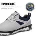 Men’s Waterproof Lightweight Golf Shoes, No-Slip