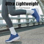 Women's Extra Wide Arch Support Sneakers - Blue