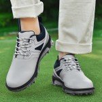 Men’s Waterproof Lightweight Golf Shoes, No-Slip