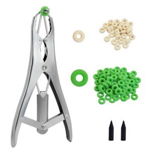 Stainless Steel Goat Banding Kit with Two Ring Sizes