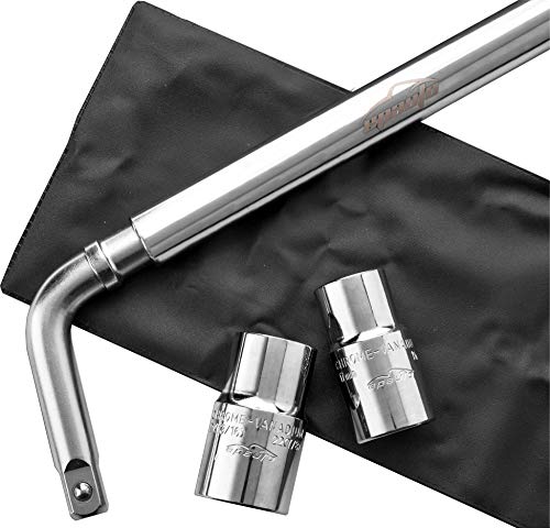 EPAuto Telescoping Lug Wrench with CR-V Sockets