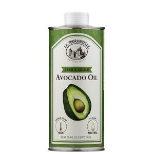 La Tourangelle Sear & Sizzle Avocado Oil, Handcrafted from Premium Avocados, High Smoke Point Refined Oil Great for High Heat Cooking, Frying, Cast Iron Seasoning, 25.4 fl oz