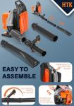 HTK Gas Backpack Leaf Blower - Powerful & Ergonomic