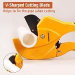 Dominox Professional PVC Pipe Cutter for Quick Cuts