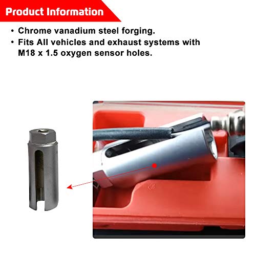 ABIGAIL 5 Piece Automotive Oxygen Sensor Wrench Chaser