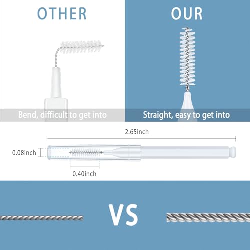 Lumkew Shower Head Cleaning Brush for Small Hole,Multifunctional Shower Head Cleaner Tool Anti-Clogging Nozzle with Storage Boxes, Showerhead Cleaning Brushes Picks for Household Bathroom, White