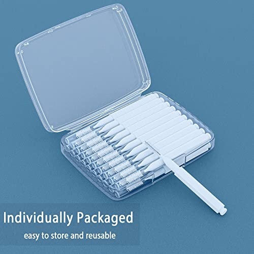 Lumkew Shower Head Cleaning Brush for Small Hole,Multifunctional Shower Head Cleaner Tool Anti-Clogging Nozzle with Storage Boxes, Showerhead Cleaning Brushes Picks for Household Bathroom, White