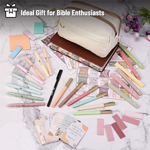 Mr. Pen- Bible Journaling Kit, Bible Study Supplies, No Bleed Bible Highlighters and Pens No Bleed, Bible Pens, Bible Journaling Kit for Gift, Bible Study Tools, Bible Study Kit, Pencil Case