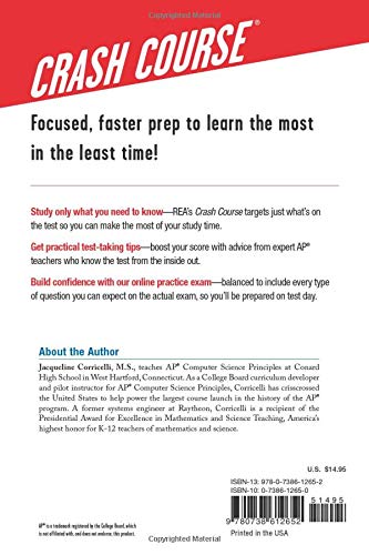 AP® Computer Science Principles Crash Course, 2nd Ed., Book + Online: Get a Higher Score in Less Time (Advanced Placement (AP) Crash Course)