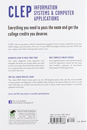 CLEP® Information Systems & Computer Applications Book + Online (CLEP Test Preparation)