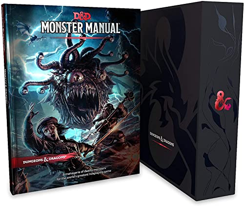 Dungeons & Dragons Core Rulebooks Gift Set (Special Foil Covers Edition with Slipcase, Player's Handbook, Dungeon Master's Guide, Monster Manual, DM Screen)