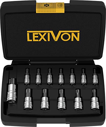 LEXIVON Tamper Proof Torx Bit Socket Set | 13-Piece